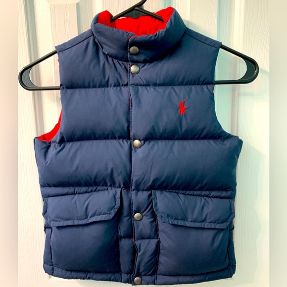 Polo Ralph Lauren Other - Boys Polo Ralph Lauren Reversible Puffer Vest Size 5